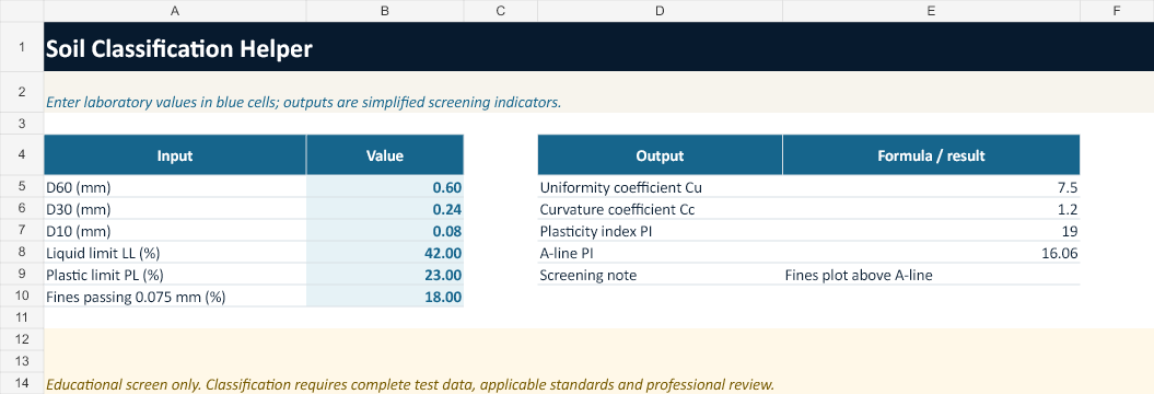 Soil Classification Helper screenshot 1