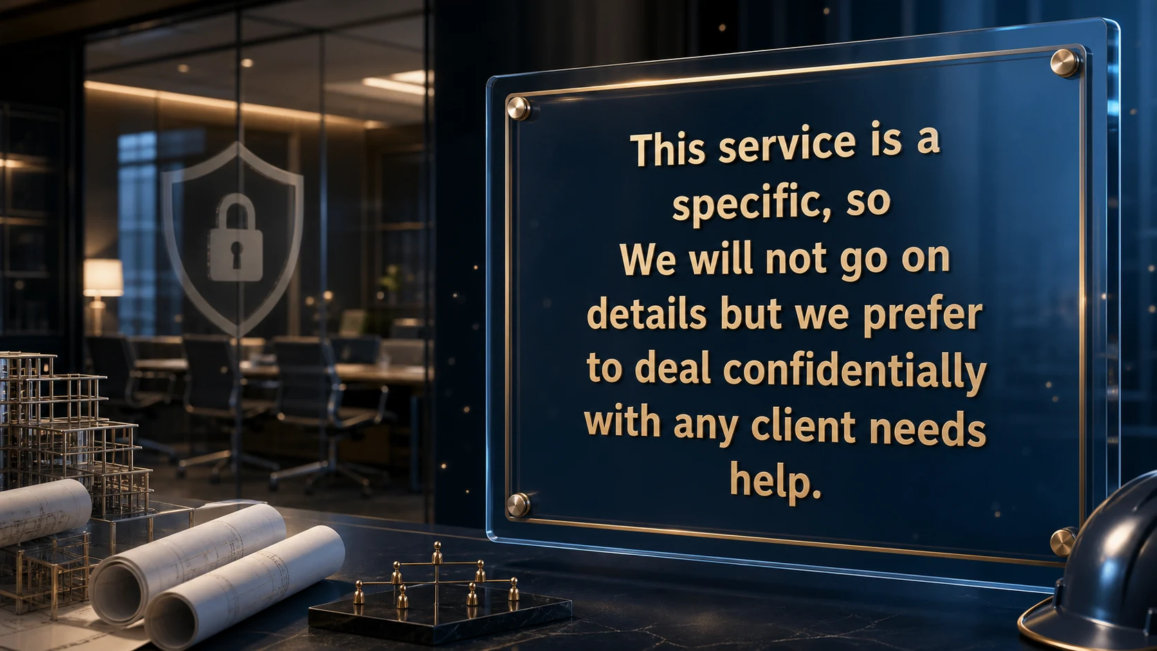 This service is a specific, so We will not go on details but we prefer to deal confidentially with any client needs help.