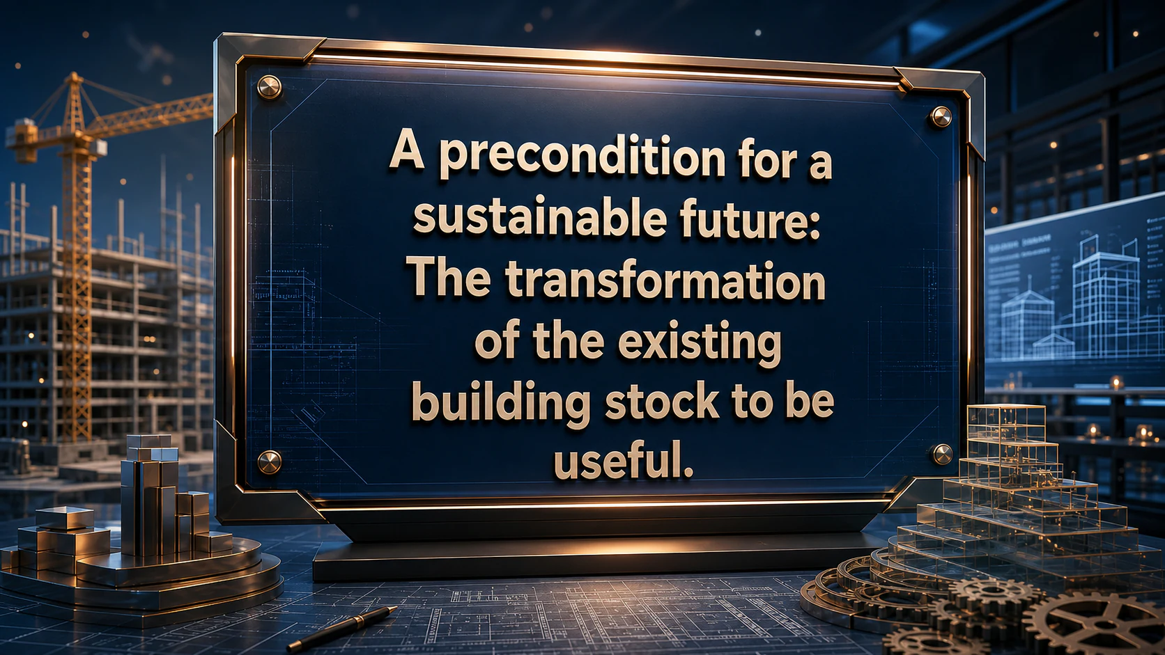 A precondition for a sustainable future: The transformation of the existing building stock to be useful.