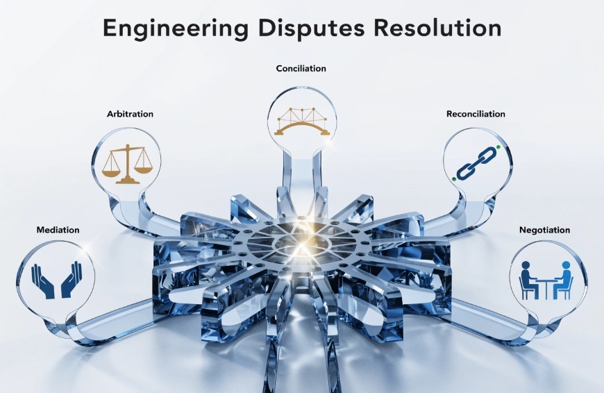 Engineering dispute resolution: arbitration, mediation, negotiation, conciliation and reconciliation